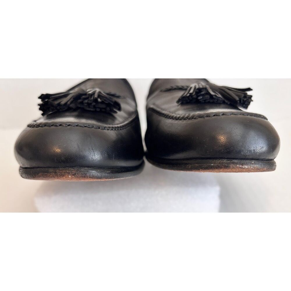 Cole Haan Bragano Black Premium Leather Tassel Kiltie Loafers Italy 11.5 M RARE - Picture 5 of 12
